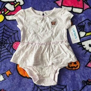 NWT Carter’s baby girl 6m purple butterfly one piece.